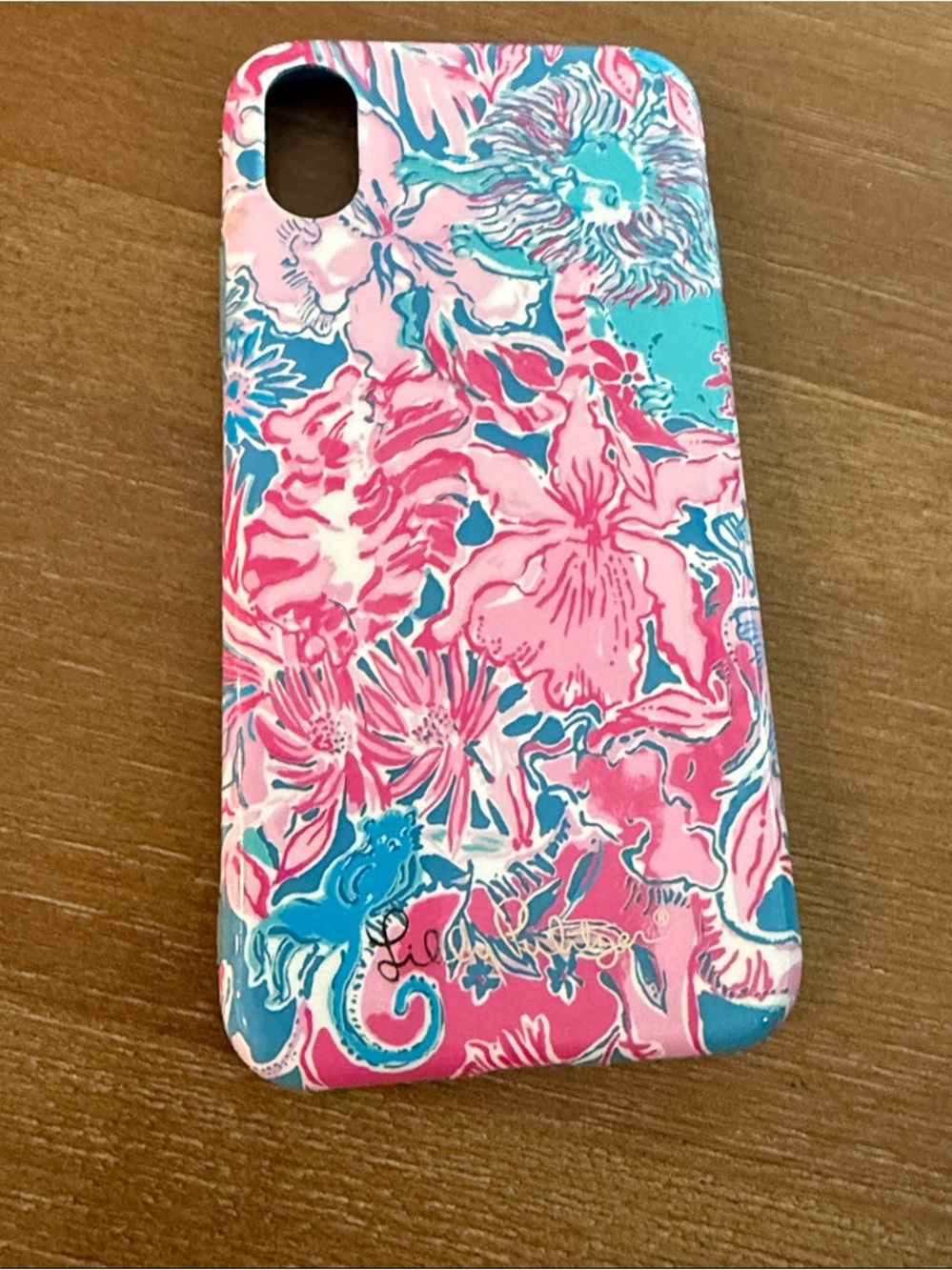 Lilly Pulitzer Pink & Teal Floral Phone Case